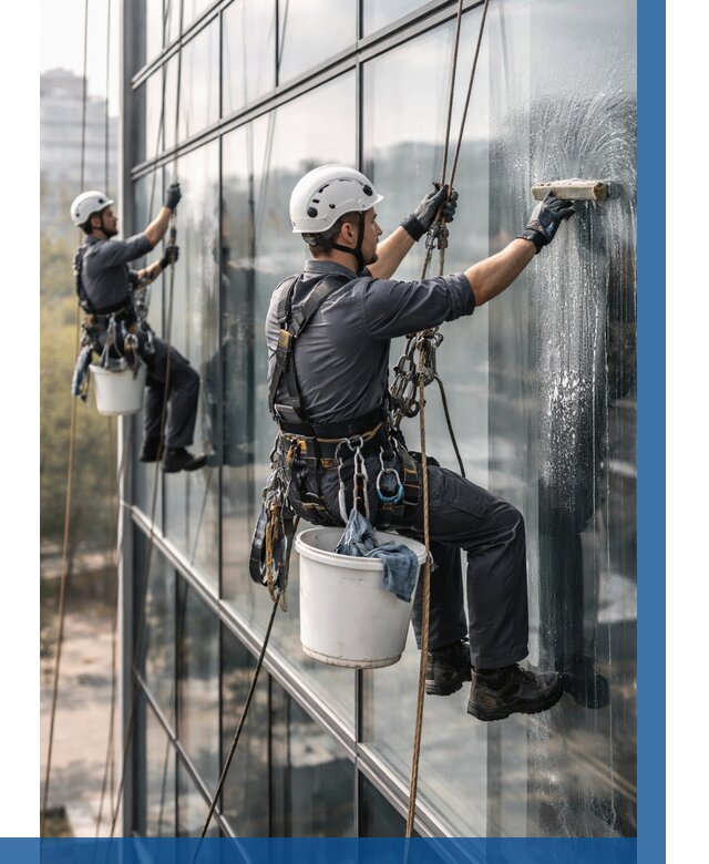 Мойка сплошного остекления в Торжке, заказать от 307 р.| ВЫСОТНИК-Трж