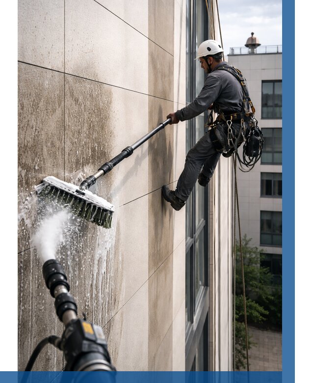 Мойка фасада из керамогранита в Торжке от 307 р. | ВЫСОТНИК-Трж