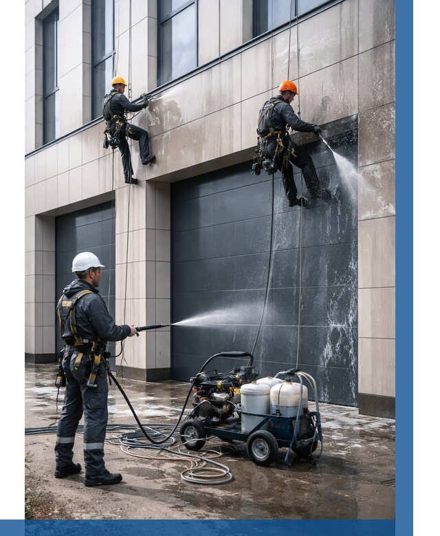 Послестроительная мойка фасада в Торжке от 307 р. | ВЫСОТНИК-Трж