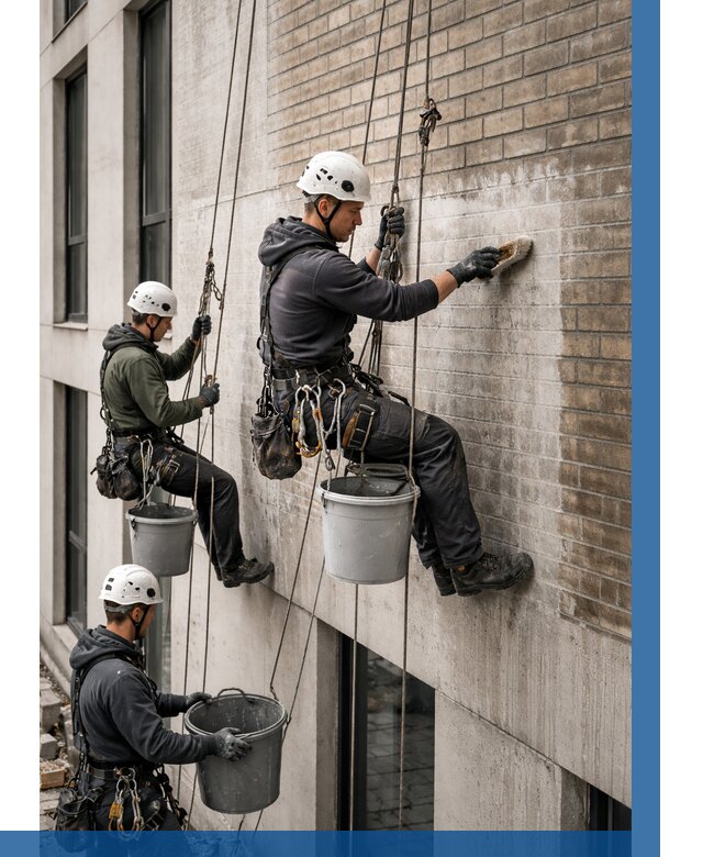 Удаление высолов с фасада в Торжке от 256 р. | ВЫСОТНИК-Трж