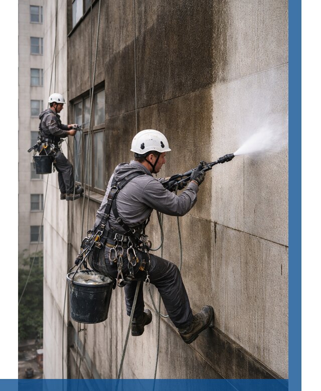 Очистка фасада от копоти в Торжке от 256 р. | ВЫСОТНИК-Трж