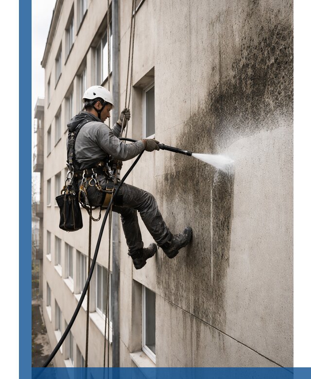 Профессиональная очистка фасадов от плесени в Торжке