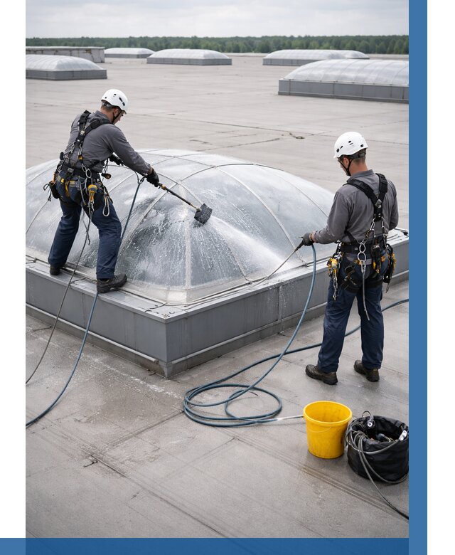 Мойка зенитных фонарей в Торжке, заказать от 4601 р. | ВЫСОТНИК-Трж