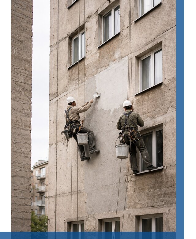 Косметический ремонт фасада в Торжке от 1125 р. | ВЫСОТНИК-Трж