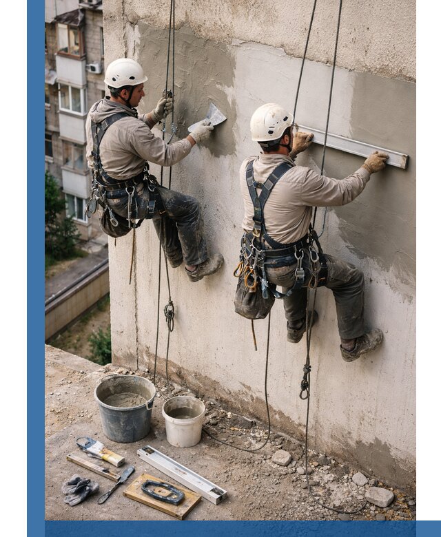 Комплексный ремонт штукатурного фасада с гарантией в Торжке