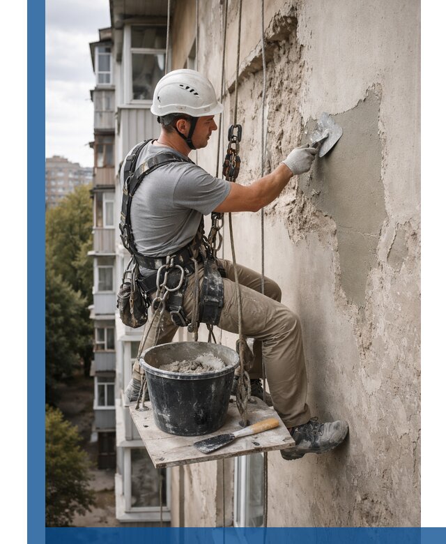 Восстановление фасадной штукатурки в Торжке с гарантией качества