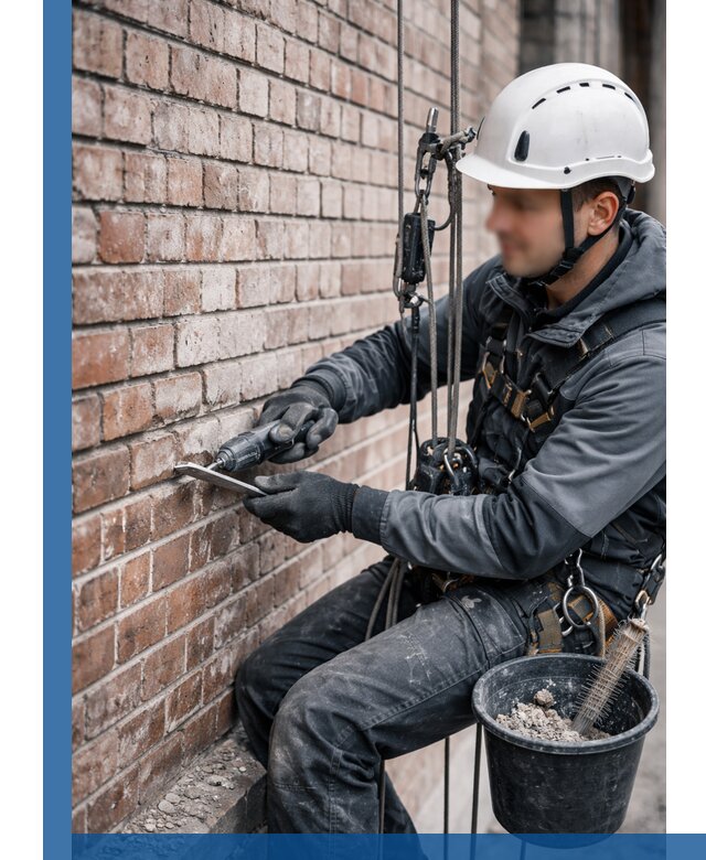 Расшивка кирпичных швов фасадов и стен, ремонт в Торжке