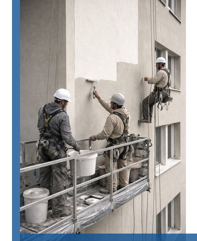 Покраска оштукатуренного фасада в Торжке под ключ с гарантией