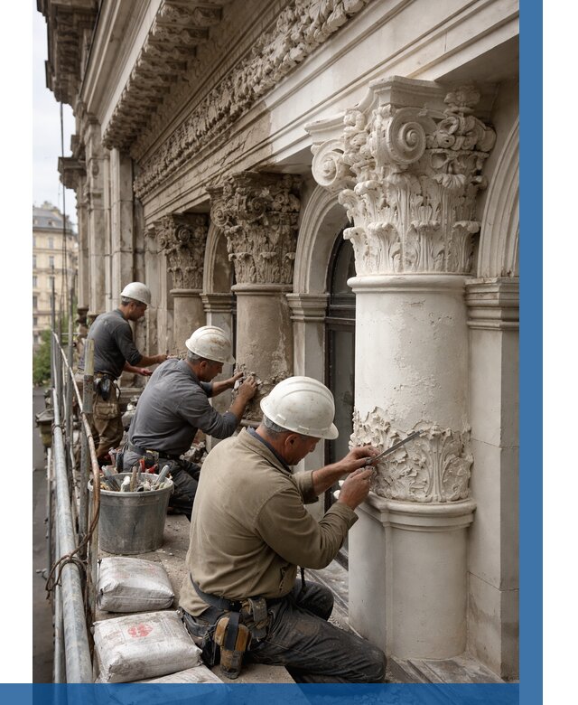 Реставрация фасадной лепнины в Торжке от 2556 р. | ВЫСОТНИК-Трж