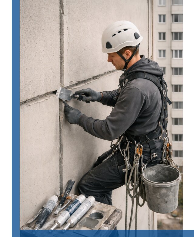 Ремонт межпанельных швов в Торжке герметизация и восстановление
