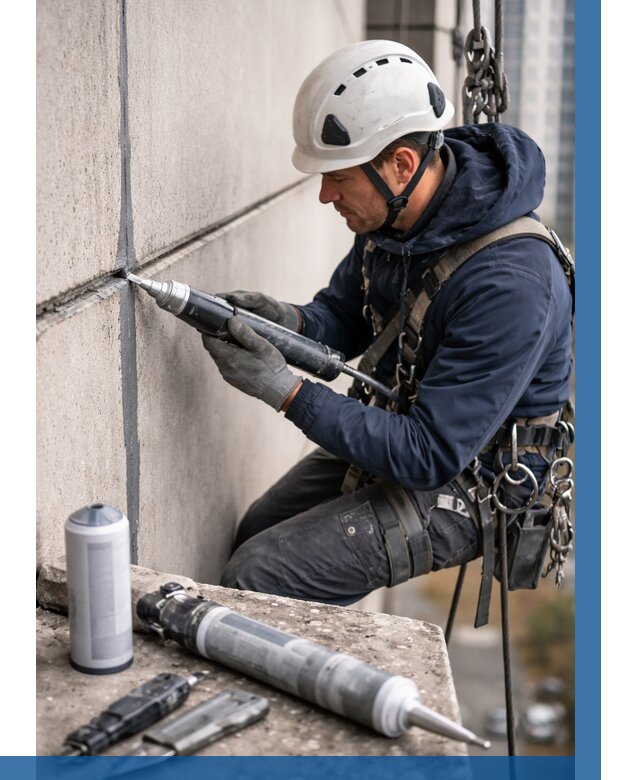 Вторичная герметизация швов в Торжке от 460 р. | ВЫСОТНИК-Трж