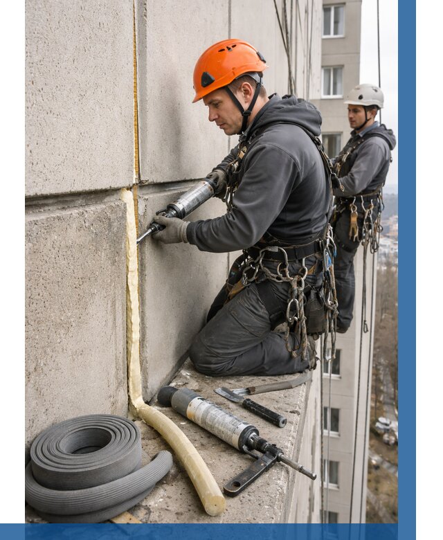 Теплый шов межпанельные швы в Торжке от 716 р. | ВЫСОТНИК-Трж