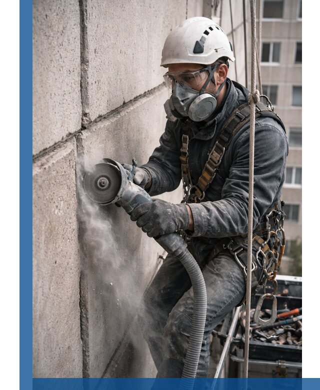 Штробление межпанельных швов в Торжке качественно и быстро