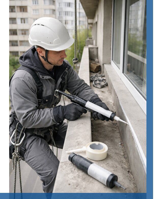 Герметизация швов лоджии в Торжке от 4601 р. | ВЫСОТНИК-Трж