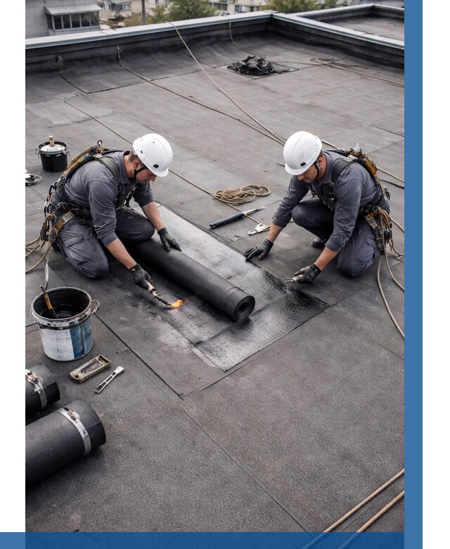 Ремонт мягкой кровли под ключ в Торжке от 716 р. | ВЫСОТНИК-Трж