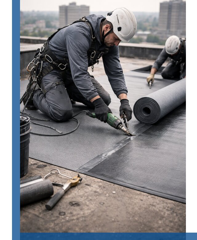 Ремонт мягкой кровли в Торжке с выездом промальпинистов