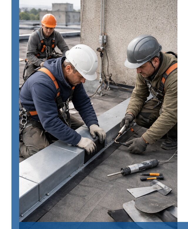 Ремонт кровельных примыканий в Торжке профессионально