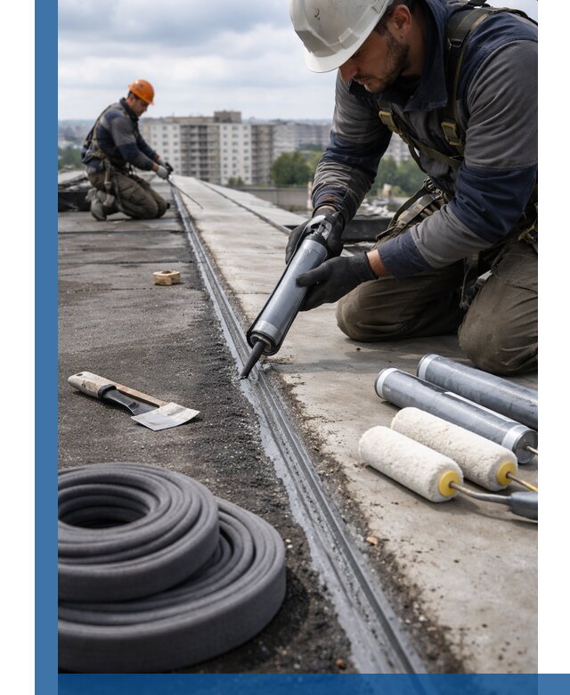 Герметизация швов кровли в Торжке с гарантией герметичности