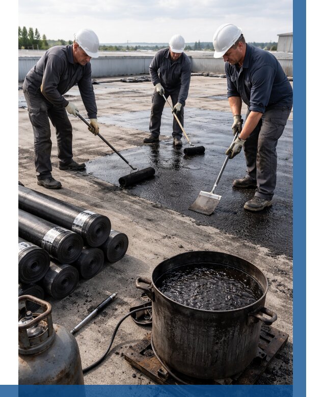 Гидроизоляция кровли мастикой в Торжке от 613 р. | ВЫСОТНИК-Трж