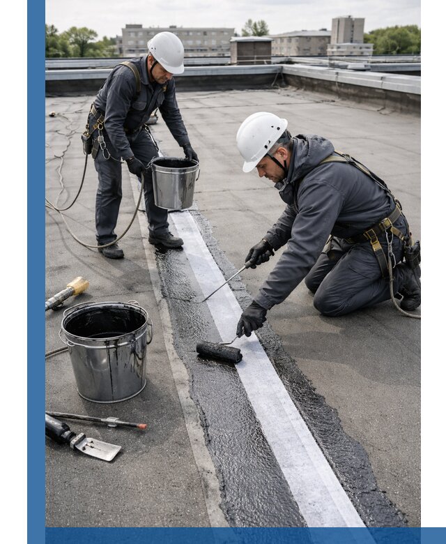 Гидроизоляция кровли мастикой в Торжке надежная защита