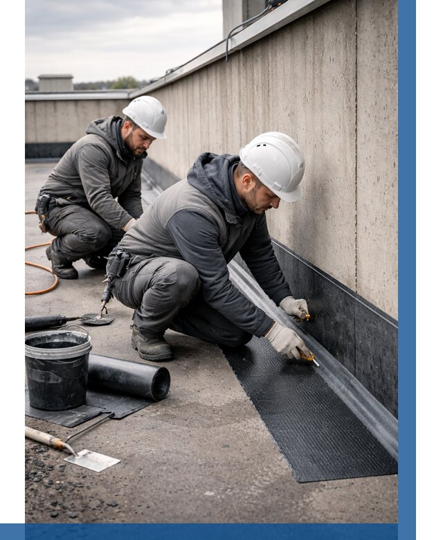 Гидроизоляция примыканий на кровле в Торжке от 920 р. | ВЫСОТНИК-Трж