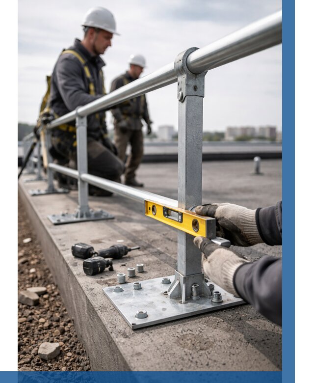 Монтаж кровельного ограждения в Торжке от 1227 р. | ВЫСОТНИК-Трж