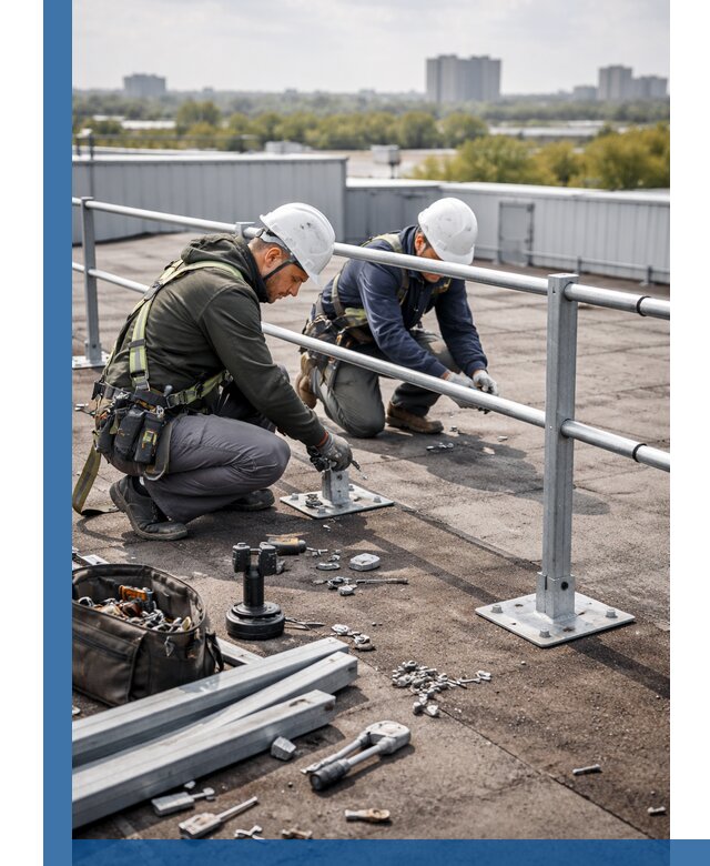 Монтаж кровельного ограждения в Торжке под ключ с гарантией