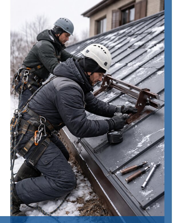 Монтаж снегозадержателей в Торжке от 460 р. | ВЫСОТНИК-Трж