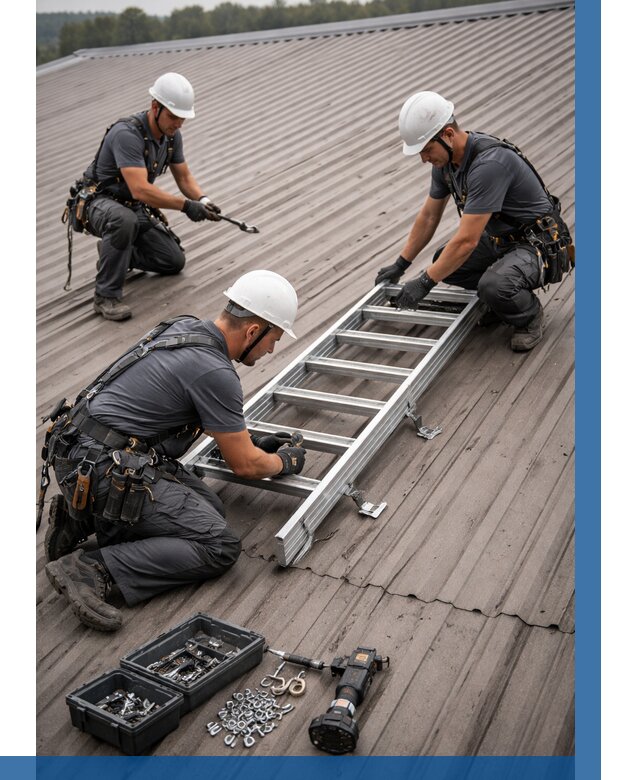 Монтаж кровельной лестницы в Торжке от 4601 р. | ВЫСОТНИК-Трж