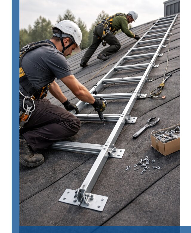 Профессиональный монтаж кровельной лестницы в Торжке под ключ