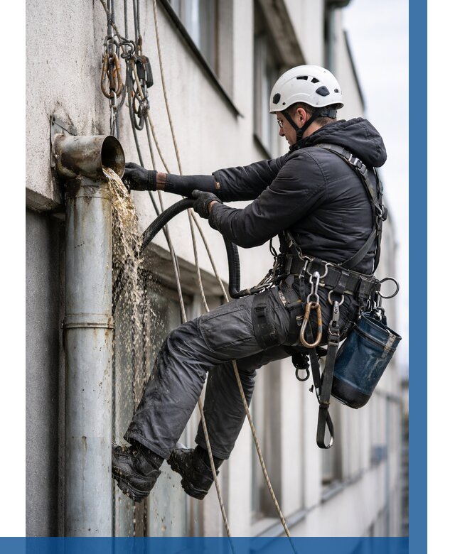 Прочистка водосточных труб в Торжке от 3578 р. | ВЫСОТНИК-Трж