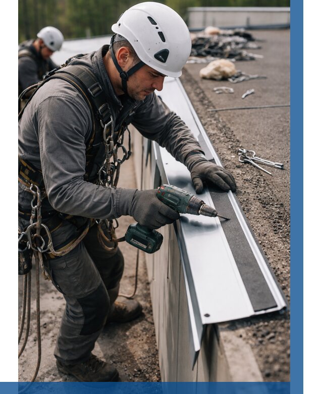 Монтаж капельника на кровле в Торжке от 307 р. | ВЫСОТНИК-Трж