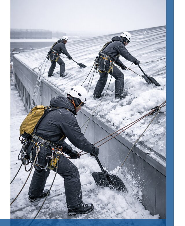 Очистка навесов от снега в Торжке от 4601 р. | ВЫСОТНИК-Трж