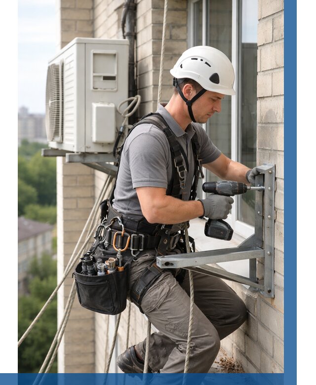 Установка кронштейнов кондиционера в Торжке от 3578 р. | ВЫСОТНИК-Трж