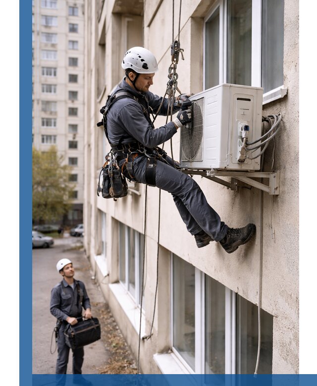 Демонтаж внешнего блока кондиционера в Торжке профессионально