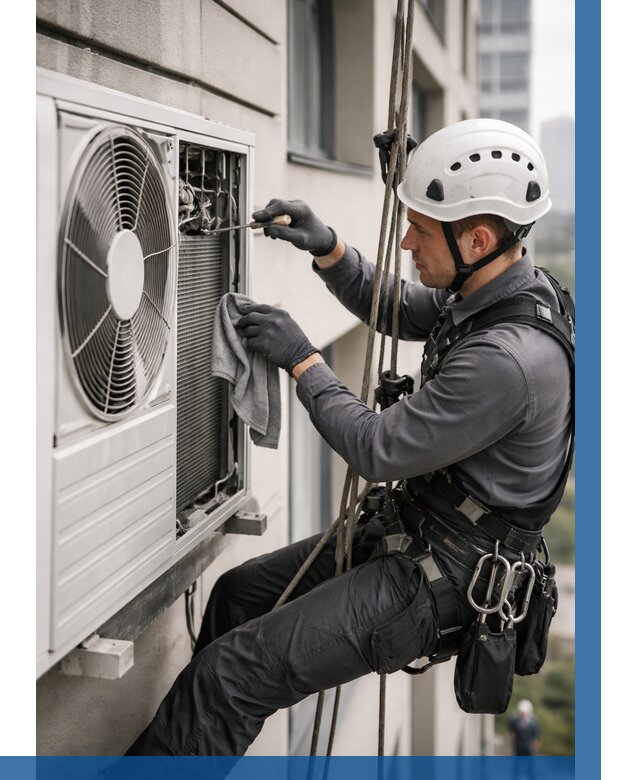 Обслуживание внешнего блока кондиционера в Торжке от 2760 р.ВЫСОТНИК-Трж