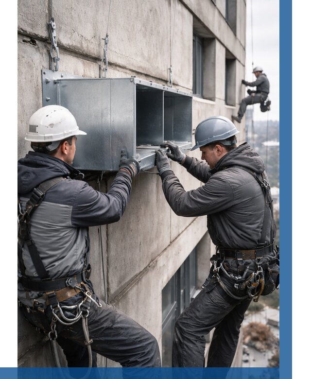 Монтаж вентиляционных коробов в Торжке от 3067 р. | ВЫСОТНИК-Трж