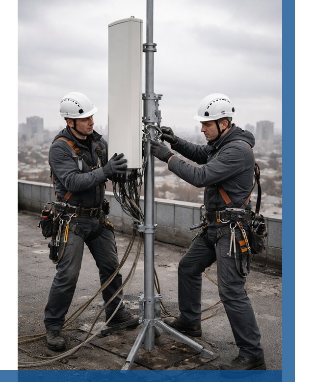 Монтаж антенн связи на крыше в Торжке от 8690 р. | ВЫСОТНИК-Трж