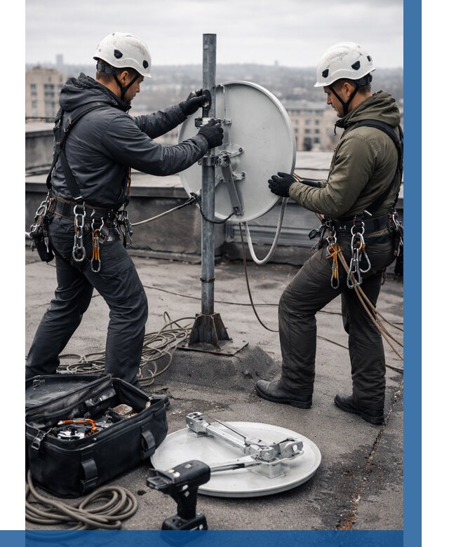 Демонтаж антенн на крыше в Торжке от 4601 р. | ВЫСОТНИК-Трж