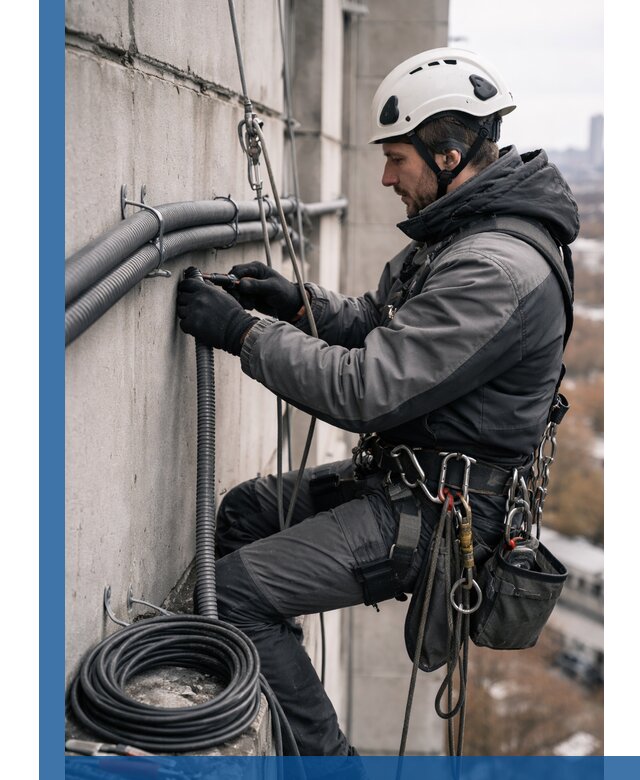 Профессиональный монтаж гофры для кабеля в Торжке с гарантией