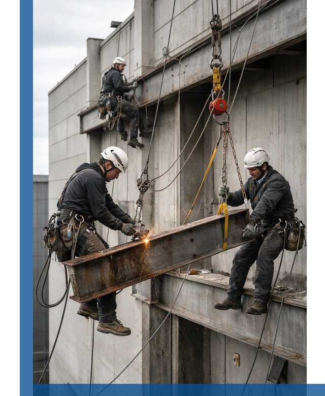 Демонтаж металлоконструкций на высоте в Торжке под ключ