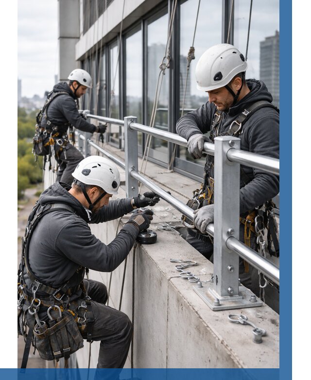 Монтаж ограждений на высоте в Торжке, от 1227 р. | ВЫСОТНИК-Трж