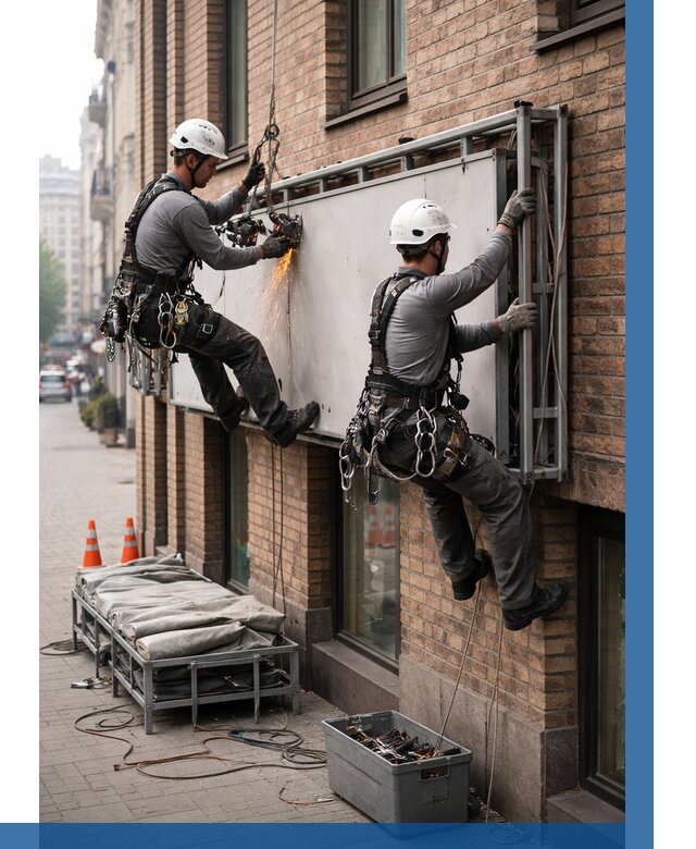 Демонтаж рекламной вывески в Торжке от 6646 р. | ВЫСОТНИК-Трж