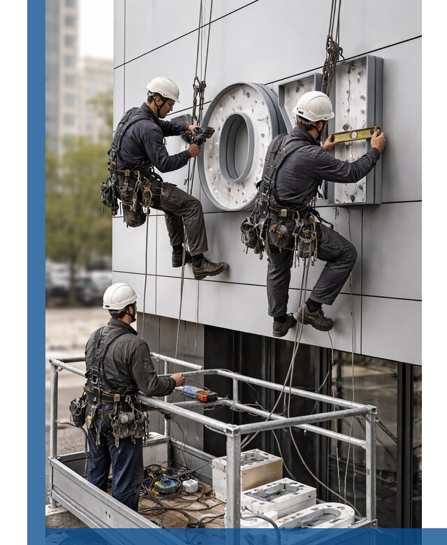 Профессиональный монтаж световых букв в Торжке под ключ