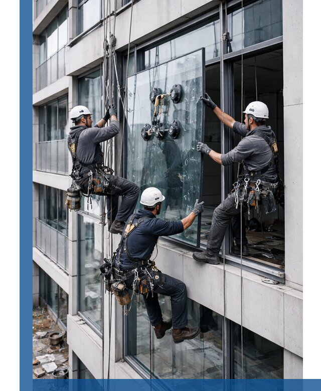 Фасадное остекление и монтаж витражей зданий в Торжке под ключ