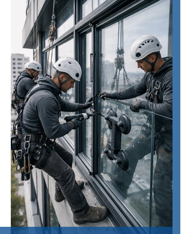 Витражное остекление зданий в Торжке от 3578 р. | ВЫСОТНИК-Трж