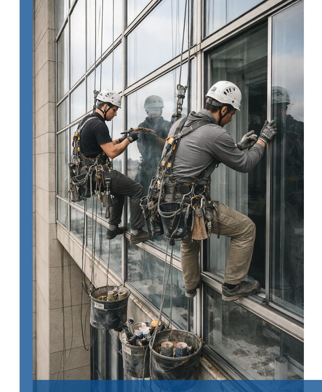 Ремонт витражных конструкций и фасадного остекления в Торжке