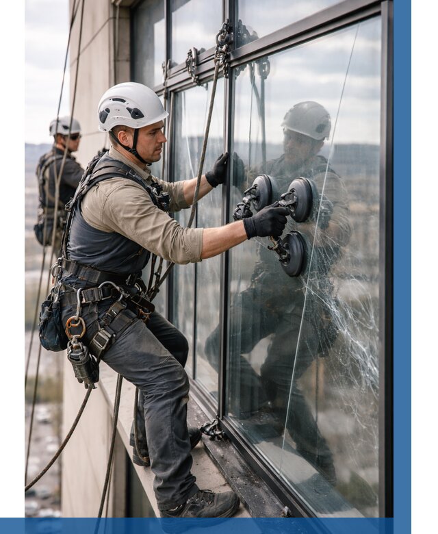 Замена стекла в витраже в Торжке под ключ от 8690 р. | ВЫСОТНИК-Трж