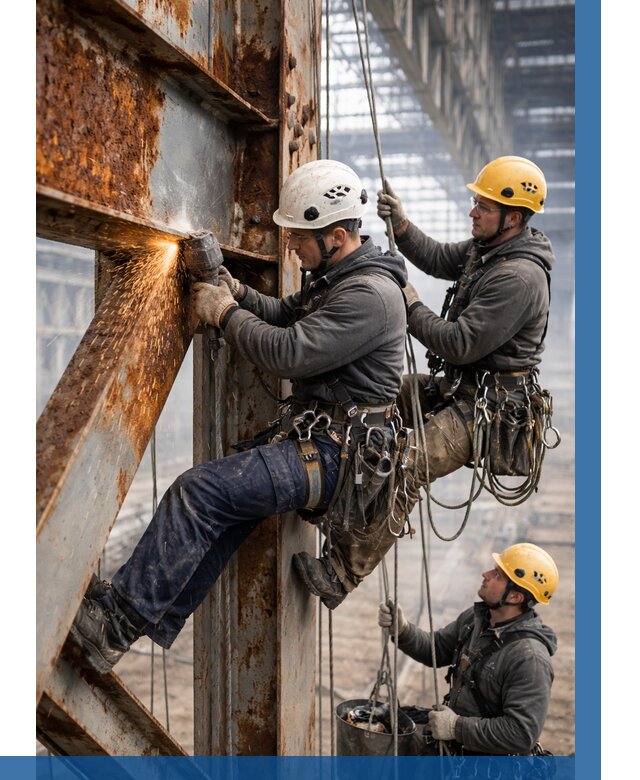 Зачистка металла от ржавчины в Торжке от 358 р. | ВЫСОТНИК-Трж