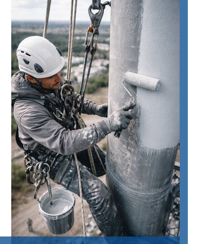 Покраска мачт связи под ключ в Торжке от 869 р. | ВЫСОТНИК-Трж